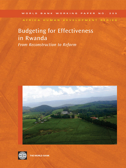 Title details for Budgeting for Effectiveness in Rwanda by World Bank - Available